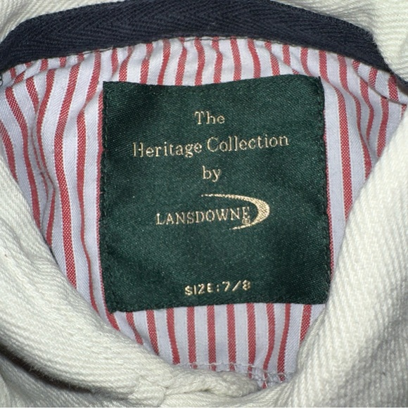 Lansdowne IRELAND Youth 7/8 Long Sleeve Rugby Shirt Jersey Heritage Collection - Picture 8 of 11